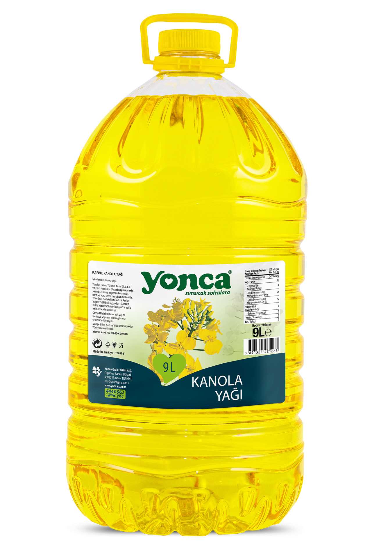 Kanola Yağı 9 L